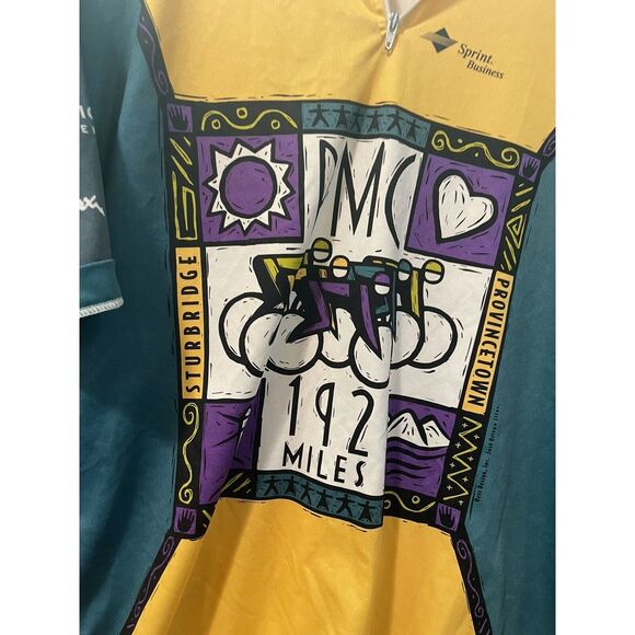 Mens Cycling Jersey PMC 192 Miles M/L Sturbridge Provincetown Boston Mass - Picture 2 of 13